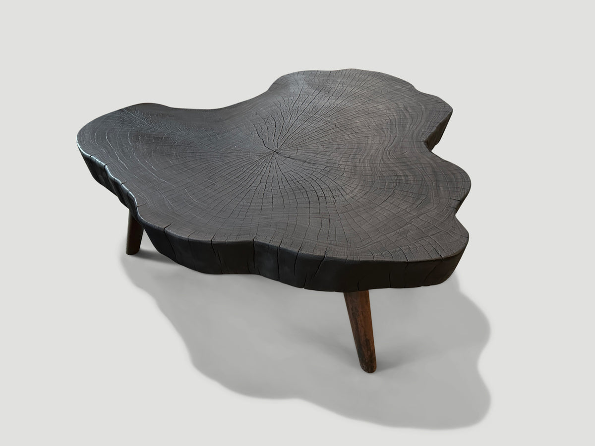 Amorphous Charred Coffee Table