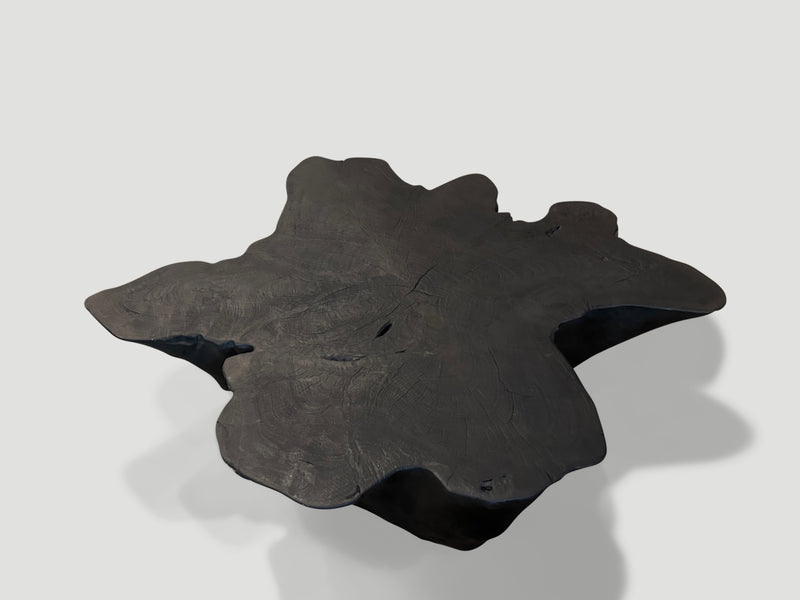 Sculptural Charred Coffee Table