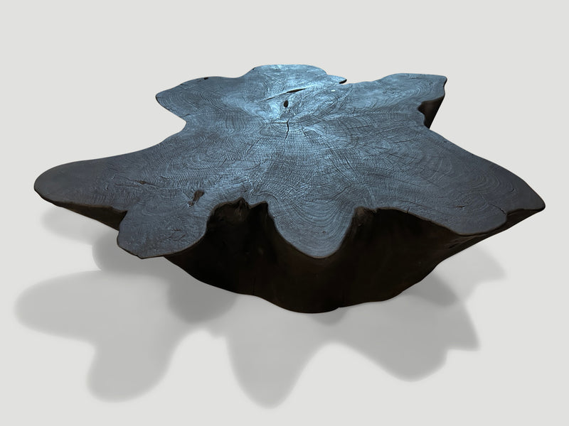 Sculptural Charred Coffee Table