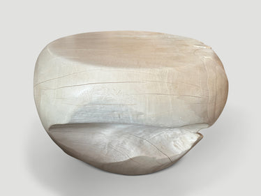 Sculptural Bleached Coffee Table or Side Table