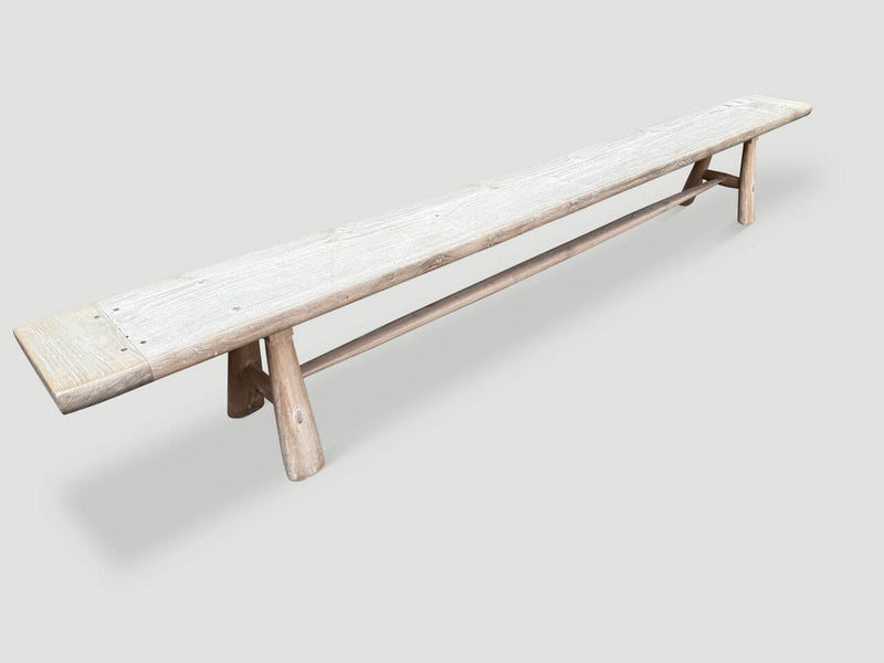 Impressive Milky Toned Long Bench