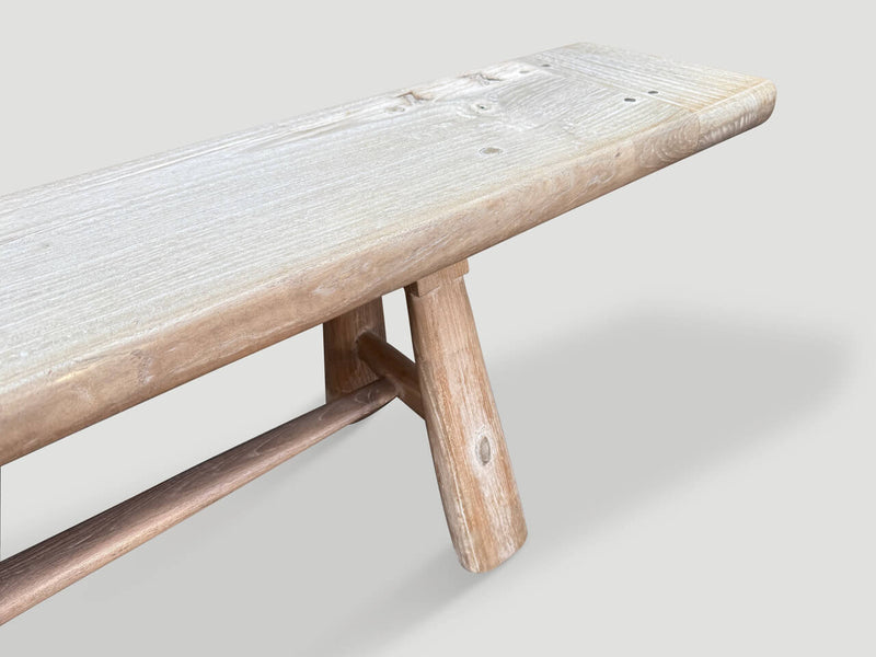 Impressive Milky Toned Long Bench
