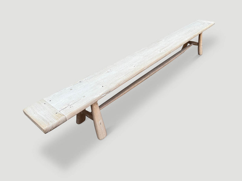 Impressive Milky Toned Long Bench