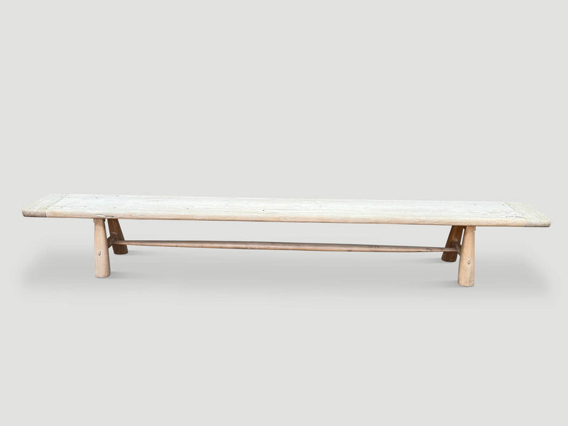 Impressive Milky Toned Long Bench