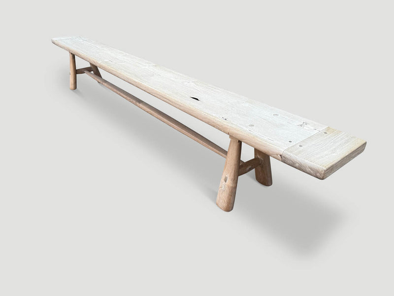 Impressive Milky Toned Long Bench