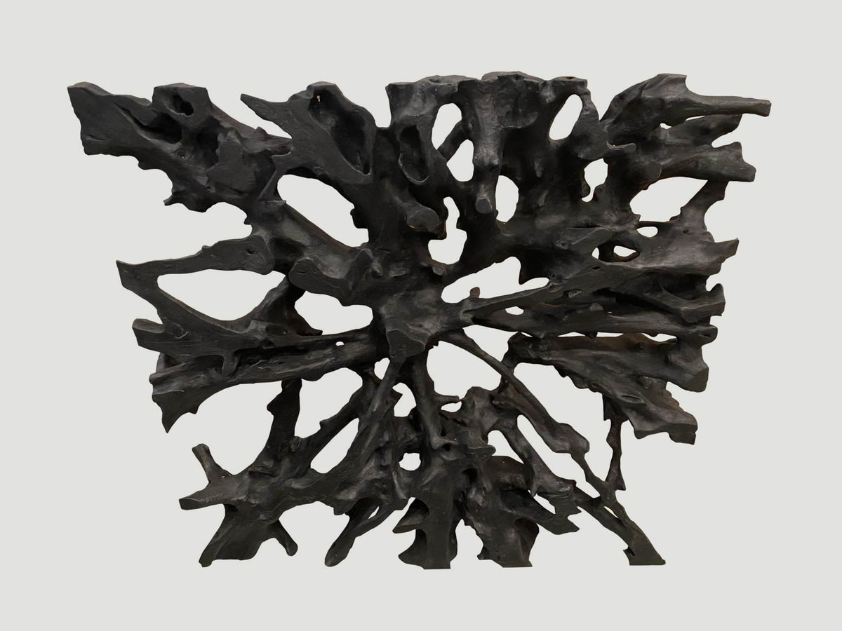 Charred Teak Root Art or Coffee Table