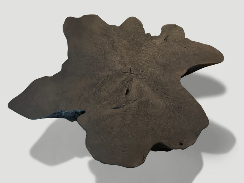 Sculptural Charred Coffee Table