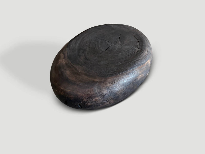 Pebble Style Charred Coffee Table