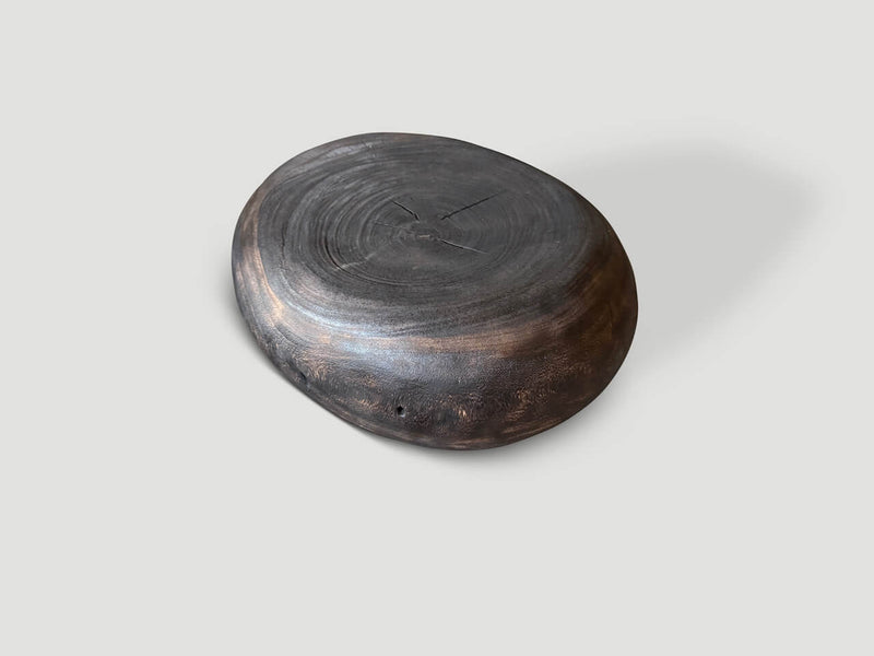 Pebble Style Charred Coffee Table