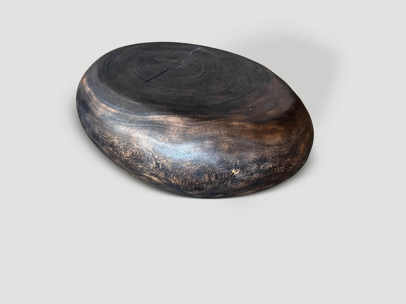 Pebble Style Charred Coffee Table