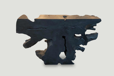 Charred Organic Console or Coffee Table