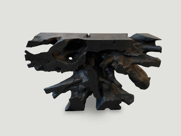Charred Organic Console or Coffee Table