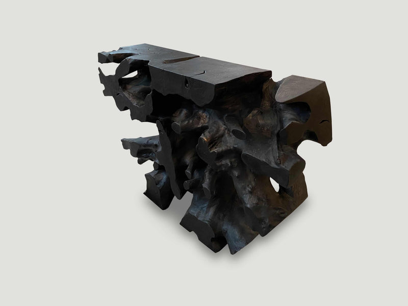 Charred Organic Console or Coffee Table