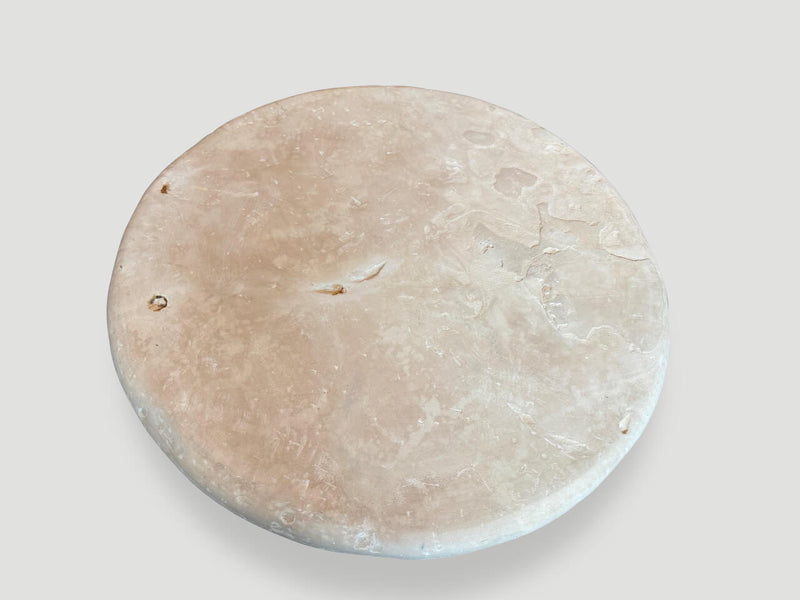 Minimalist Round Stone Table