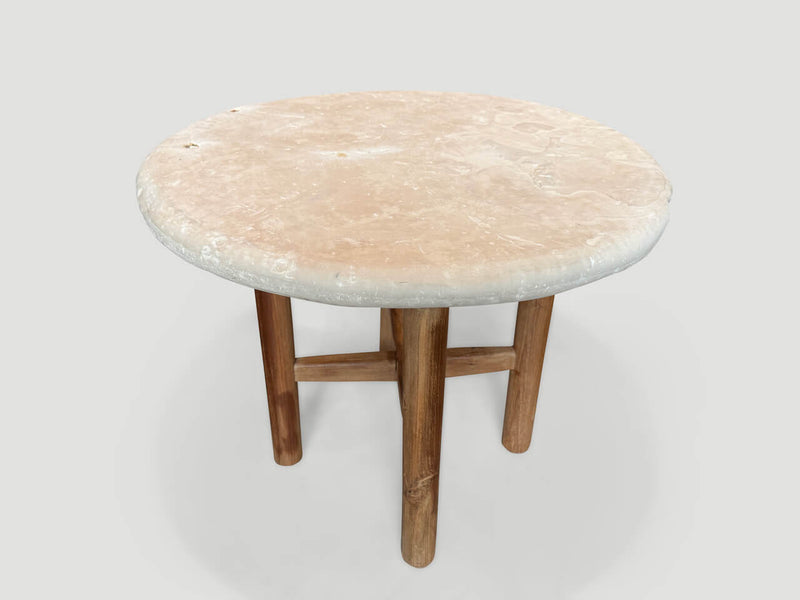 Minimalist Round Stone Table