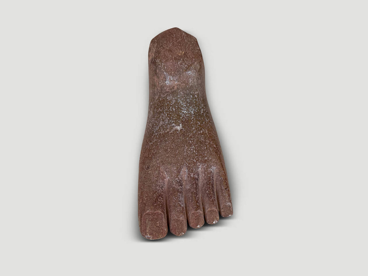 River Rock Foot Sculpture