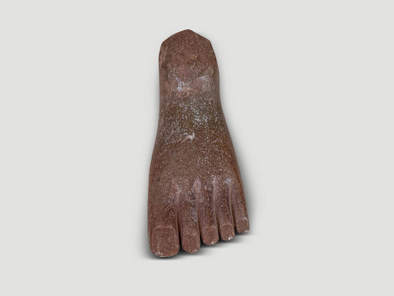 River Rock Foot Sculpture