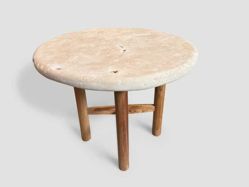 Minimalist Round Stone Table