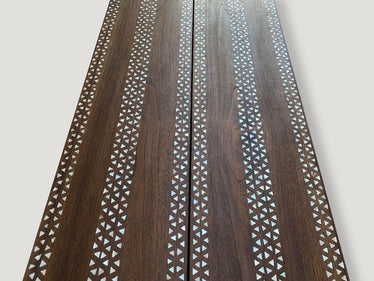 Shell Inlaid Console Table