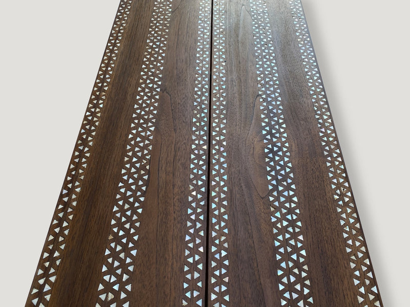 Shell Inlaid Console Table
