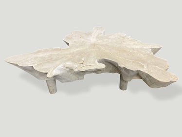 Amorphous Mid Century Style Bleached Coffee Table