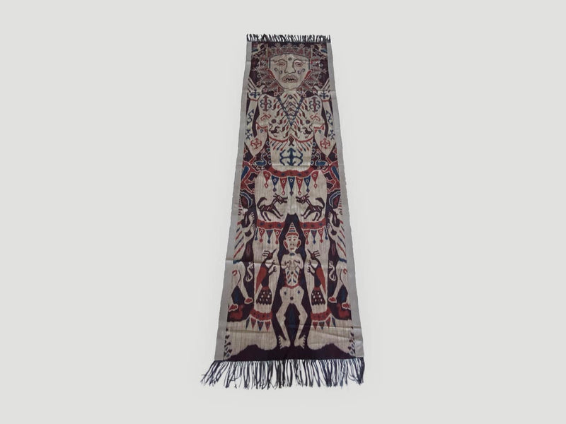 Antique Sumba Hinggi Hip Cloth With A Suede Border