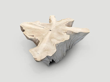 Amorphous Bleached Teak Coffee Table