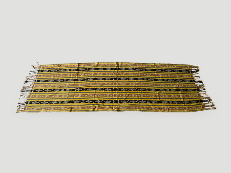Antique Ikat Backed in Suede