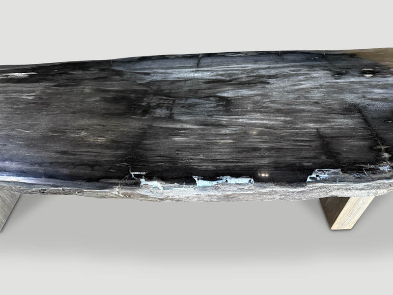 Exquisite High Quality Petrified Wood Dining Table Or Console Table