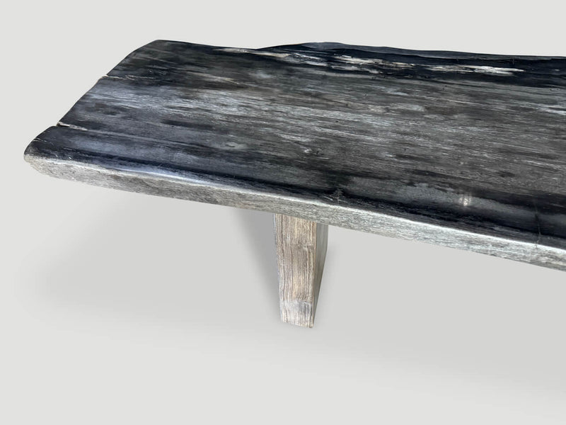 Exquisite High Quality Petrified Wood Dining Table Or Console Table