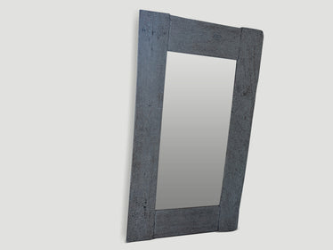 Shell Inlaid Teak Wood Frame Mirror