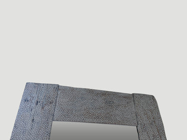 Shell Inlaid Teak Wood Frame Mirror