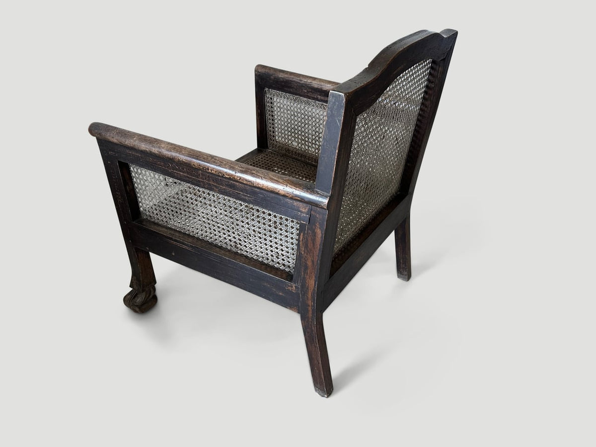 Antique Colonial Low Chair