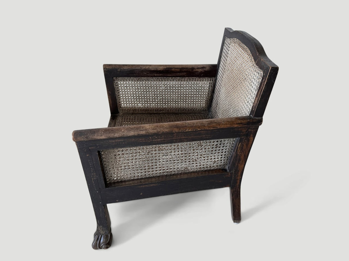 Antique Colonial Low Chair