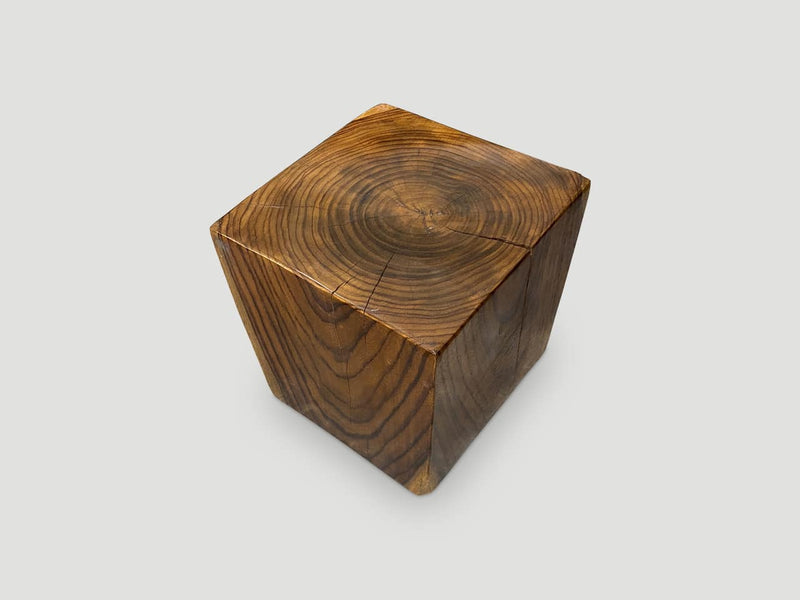 Sono Wood Cube Side Table