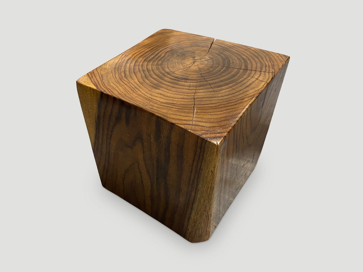 Sono Wood Cube Side Table