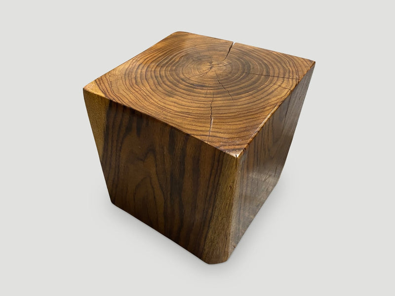 Sono Wood Cube Side Table
