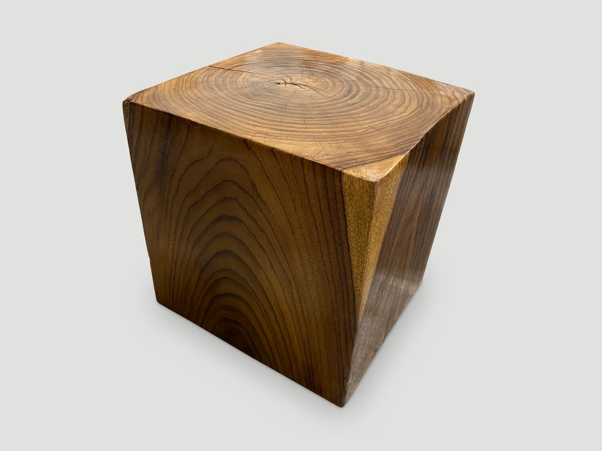 Sono Wood Cube Side Table