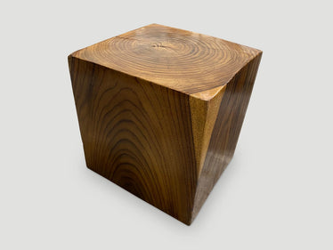 Sono Wood Cube Side Table