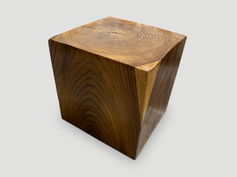 Sono Wood Cube Side Table