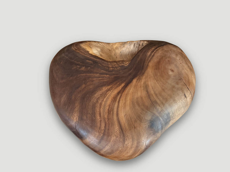 Hand Carved Wood Heart