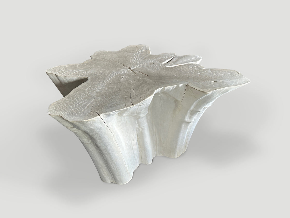 Amorphous Bleached Teak Coffee Table