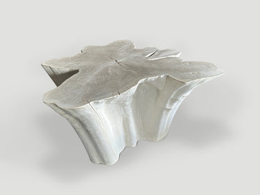 Amorphous Bleached Teak Coffee Table