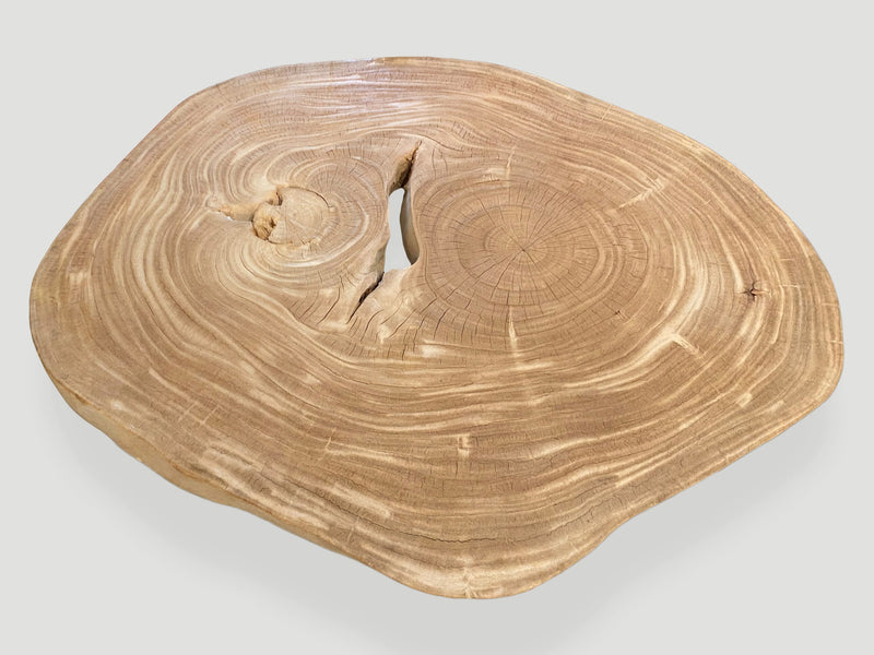 Amorphous Single Slab Mid Century Modern Coffee Table