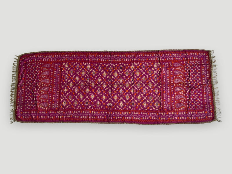 Antique Vibrant Fine Silk Ceremonial Shoulder Cloth