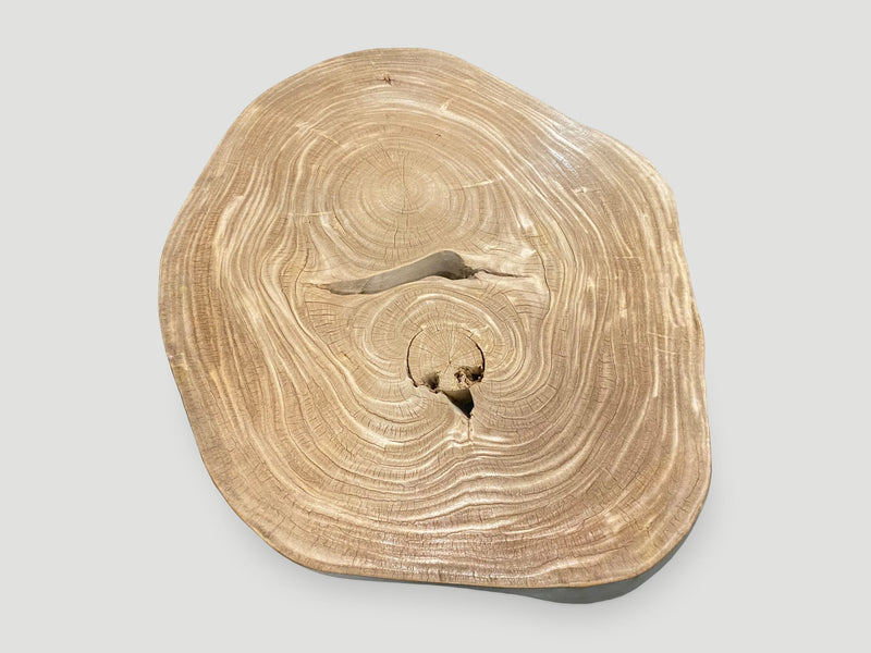 Amorphous Single Slab Mid Century Modern Coffee Table