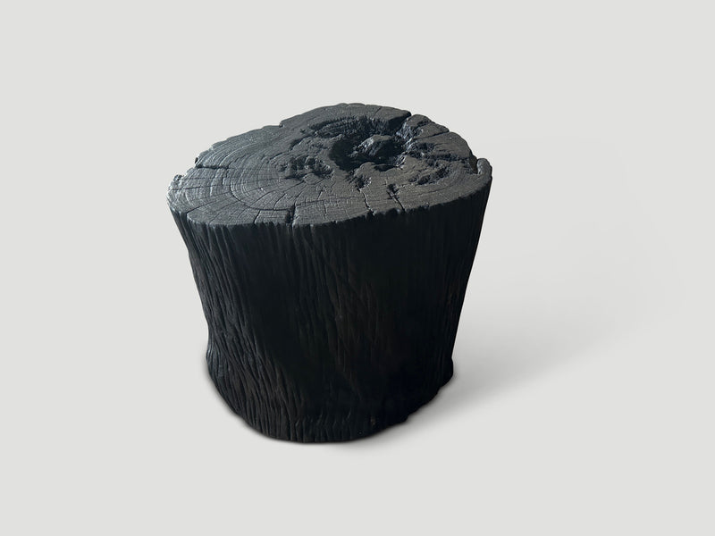 Ulin Wood Charred Side Table or Stool