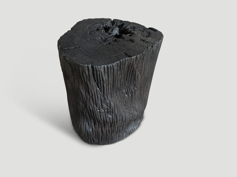Ulin Wood Charred Side Table or Stool