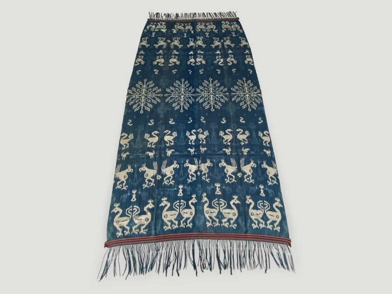 Rare Bold Indigo Sumba Textile