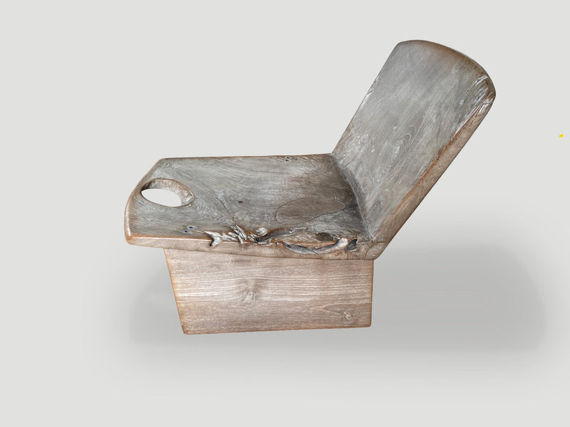 Low Antique Chair or Side Table